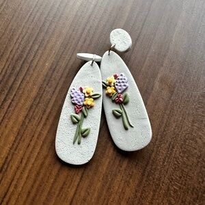 Hand Made Clay Earrings